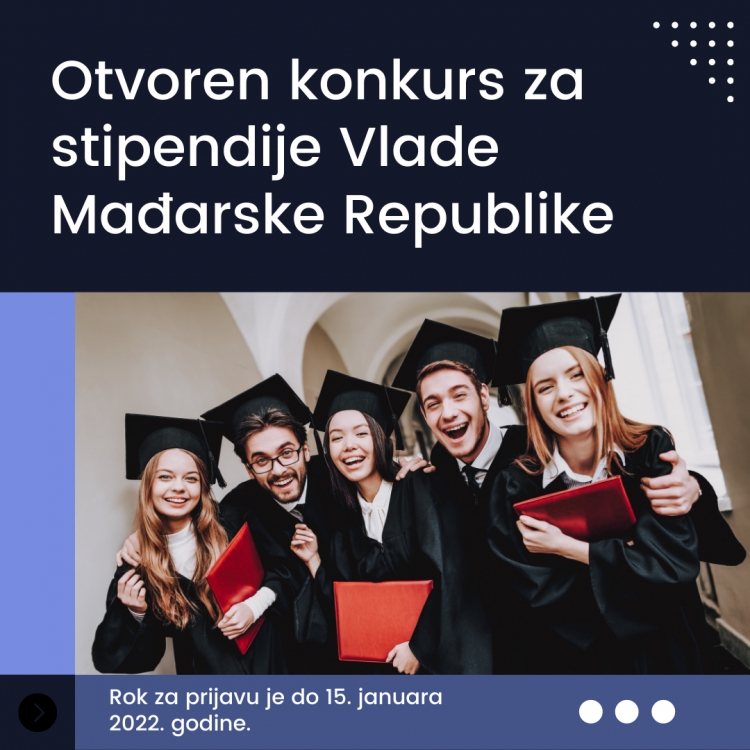 Otvoren konkurs za stipendije Vlade Mađarske Republike