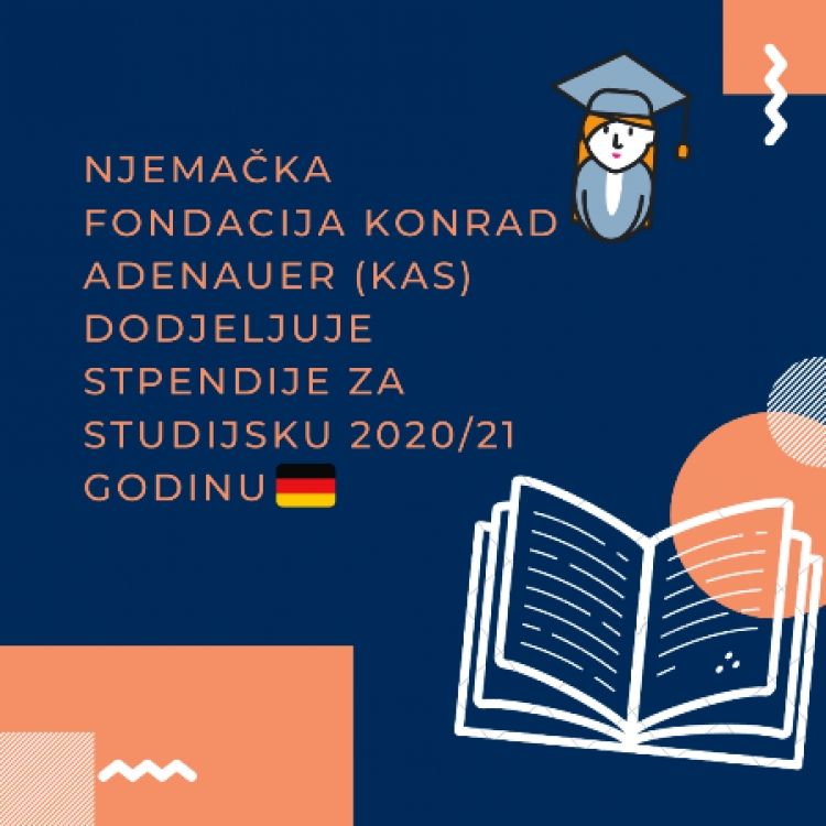 Njemačka Fondacija Konrad Adenauer (KAS) - Poziv za stipendije